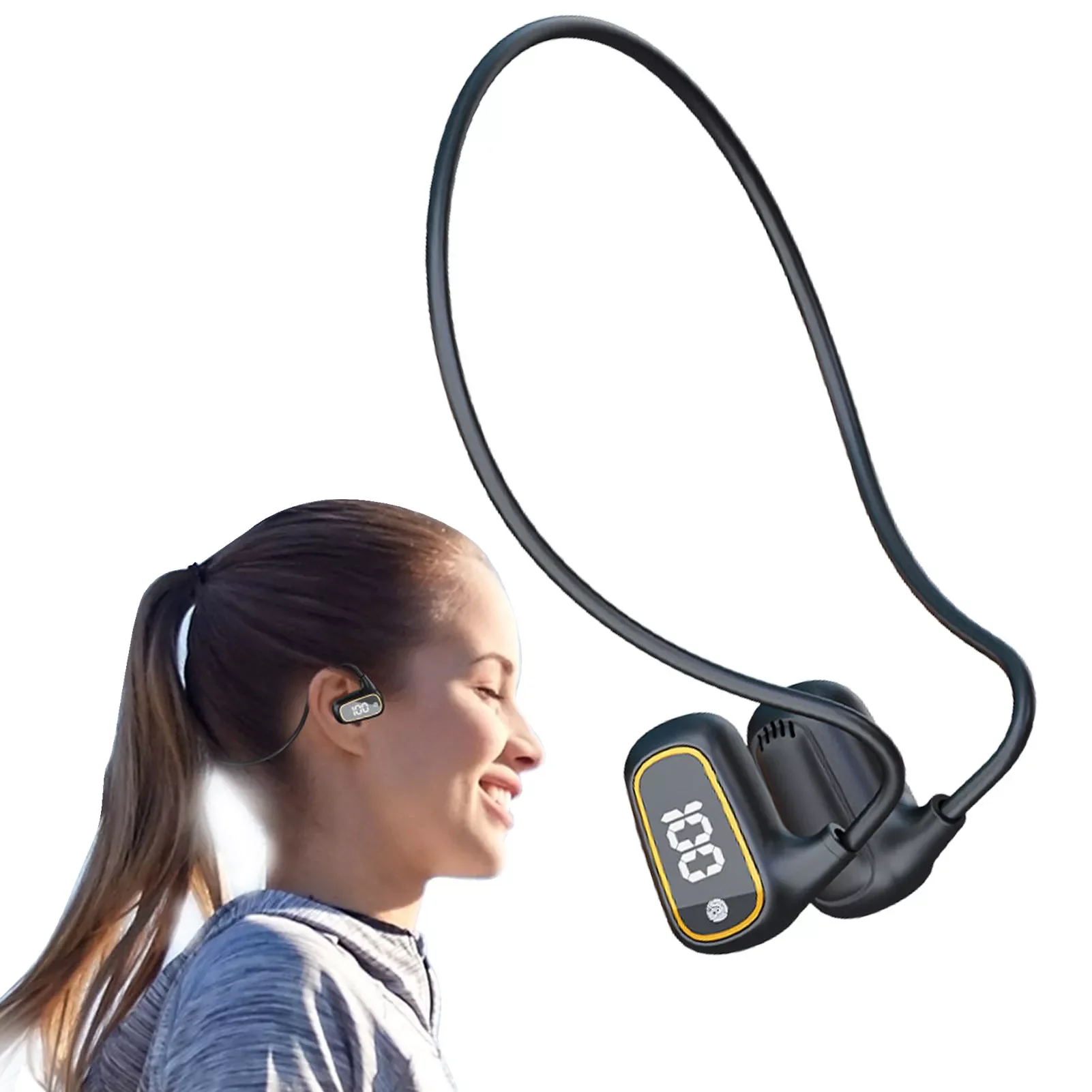 

Bone Conduction Headphones Bone Conduction Wireless Sport Headphones Sport Headphones Sweat Resistant Wireless Earphones For