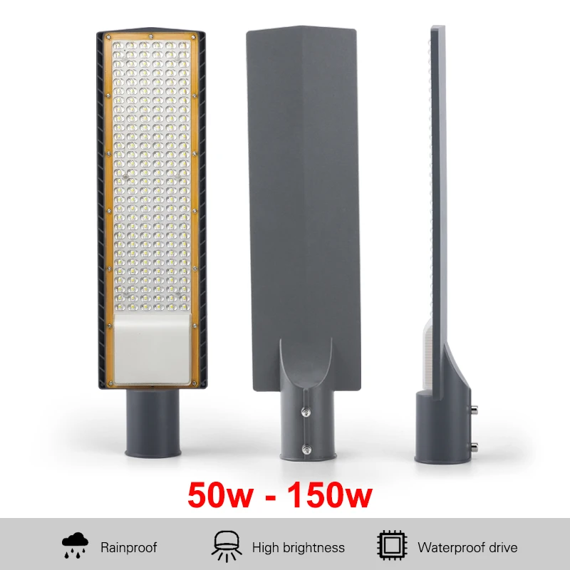 

150W LED Street Light AC85-265V High quality Outdoor Garden Road Floodlight Spotlight Waterproof Whgite Reflector Lamp 100W