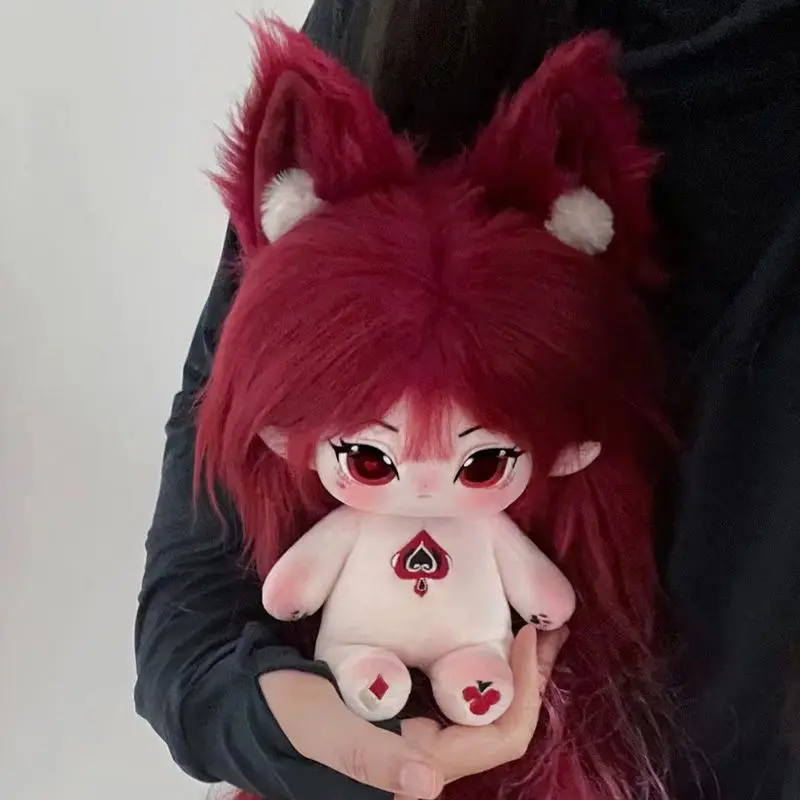 

Anime Genshin Impact Diluc Mei Cha Hong You 20cm Cute Plush Doll Dress Up Cospslay Anime Toy Figure Xmas Gifts