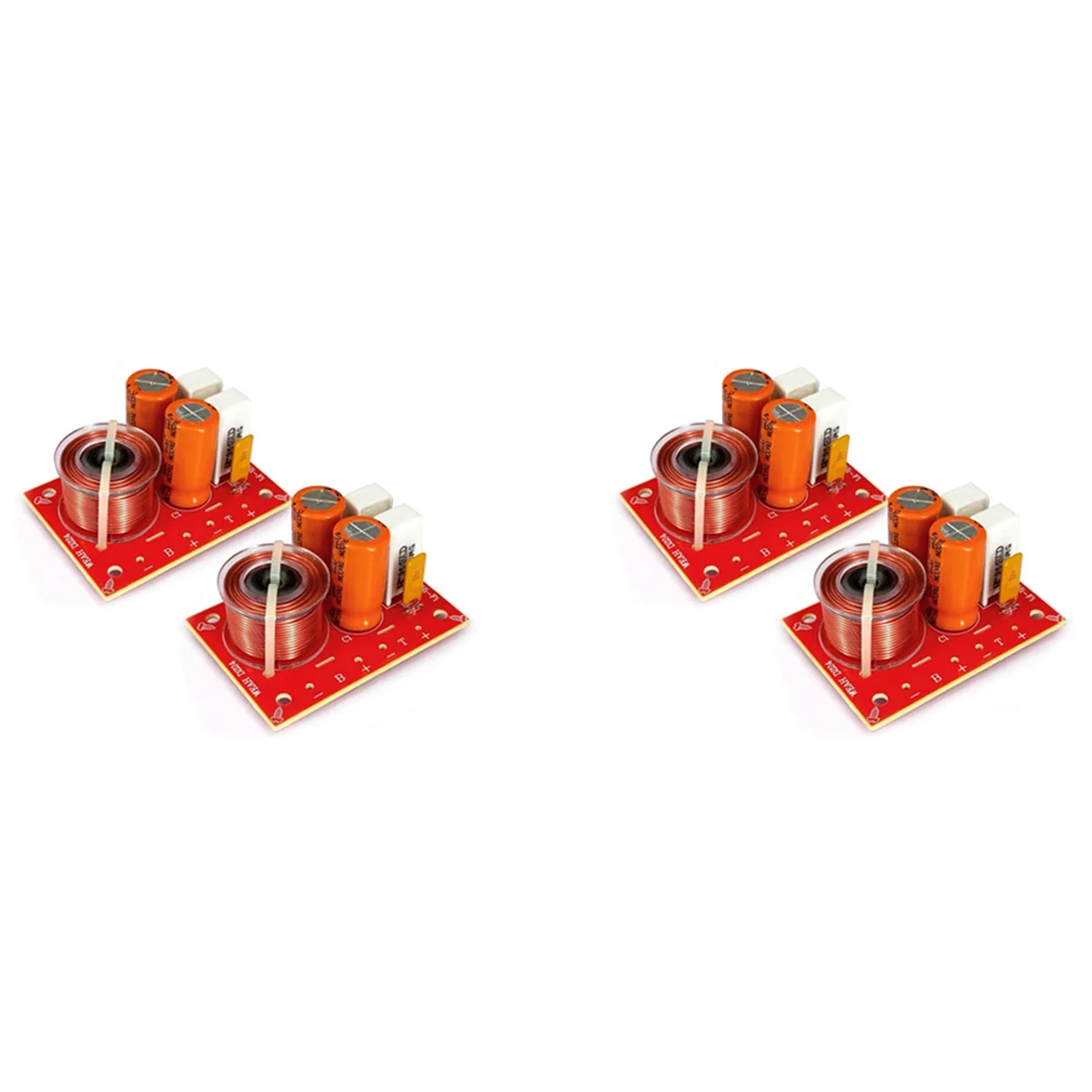 

4Pcs 2 Way 80W DIY Speaker Filter Circuit Treble Bass Frequency Divider Home Theater Hifi Stereo Audio Crossover Filter