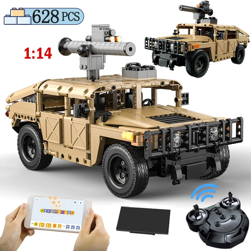 

628 шт., Детский конструктор «внедорожник»