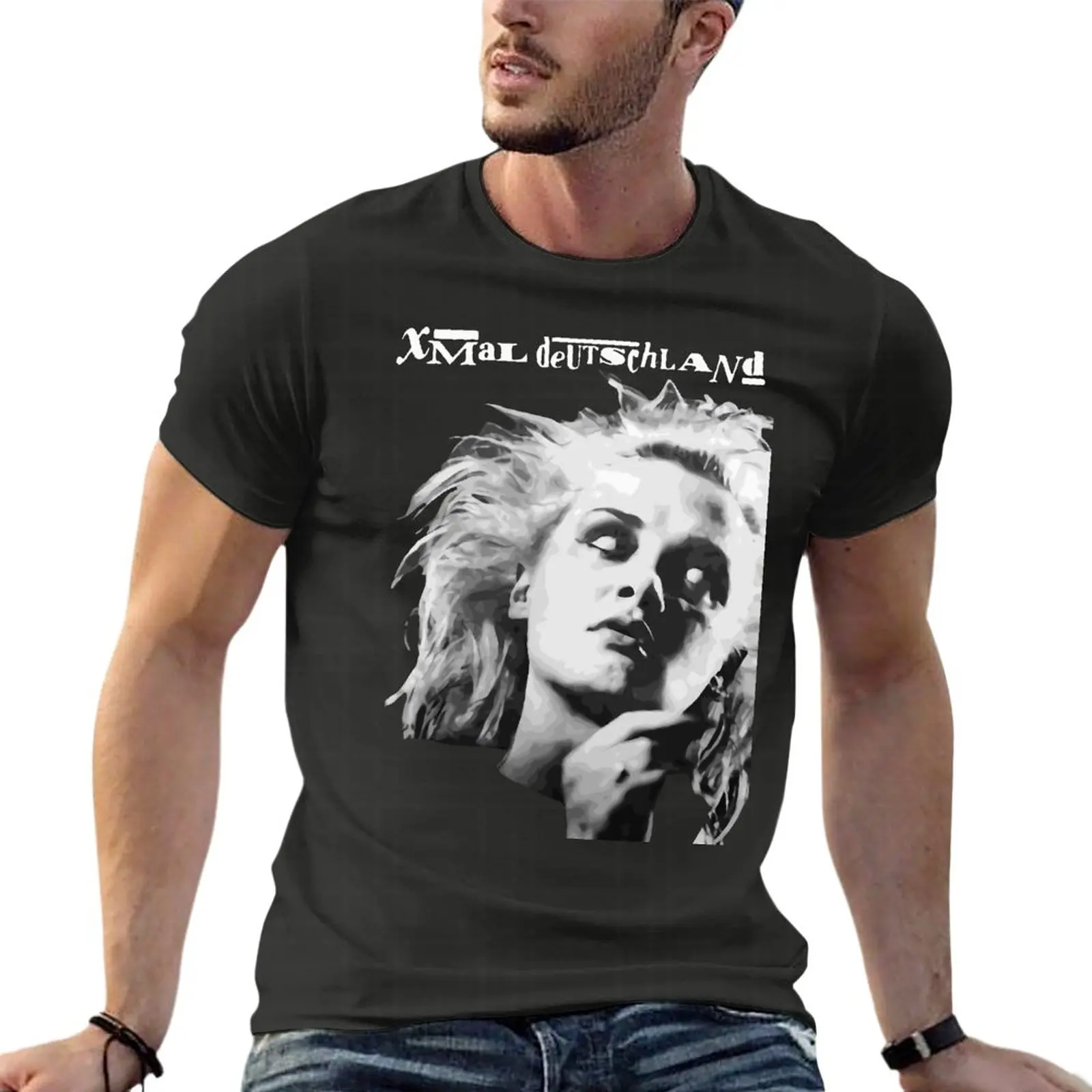 Xmal Deutschland 4Ad Sisters Of Mercy The Cure Siouxsie Banshees-camisetas de gran tamaño personalizadas para hombre, ropa 100% de algodón