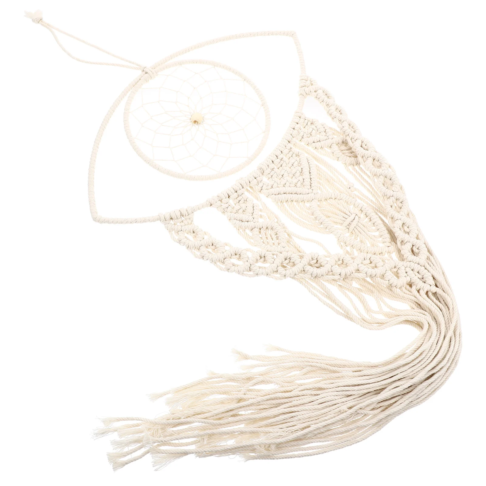 

Wolf Eye Hanging Ornament Home Background Wall Pendant Woven Cotton Craft