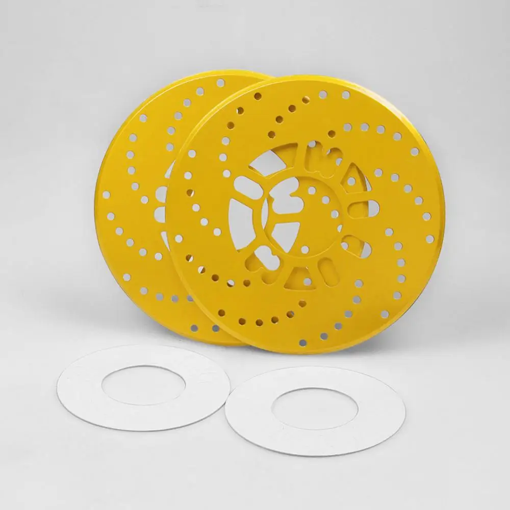 

2Pcs Universal Aluminum Car Racing Disc Pad Decorative Brake Motor Covers Drum