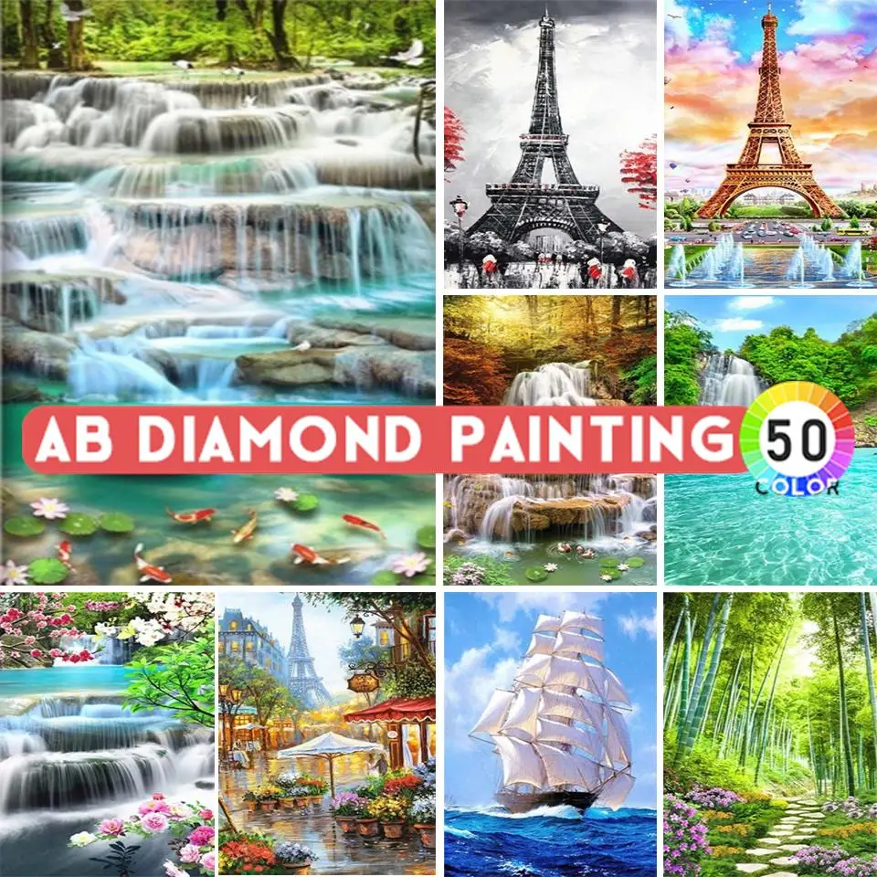 

AB сверла алмазная живопись 5D пейзаж DIY картина квадратная вышивка подарок Мозаика Украшение Стразы Набор для вышивки крестиком хобби