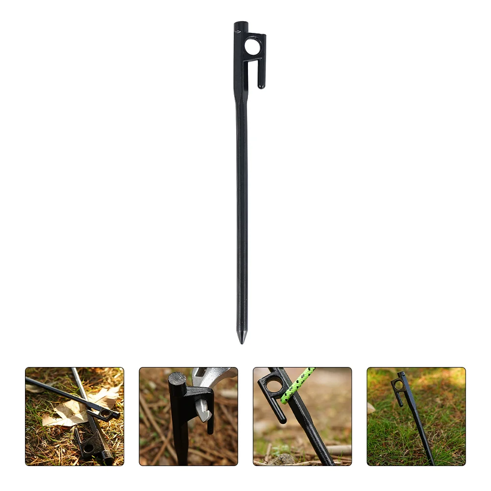 

8 Pcs Tent Pegs Ground Camping Beach Garden Stakes Awning Rope Fixing Nails Cast Iron Tents