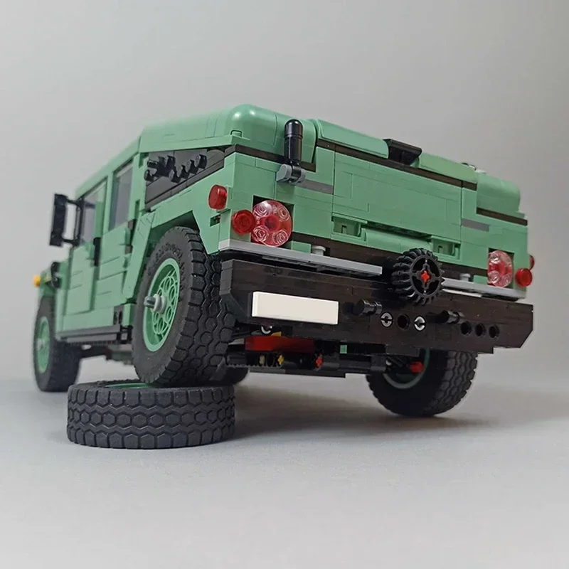 Военная Модель Moc строительные блоки HMMWV многоцелевой колесный автомобиль