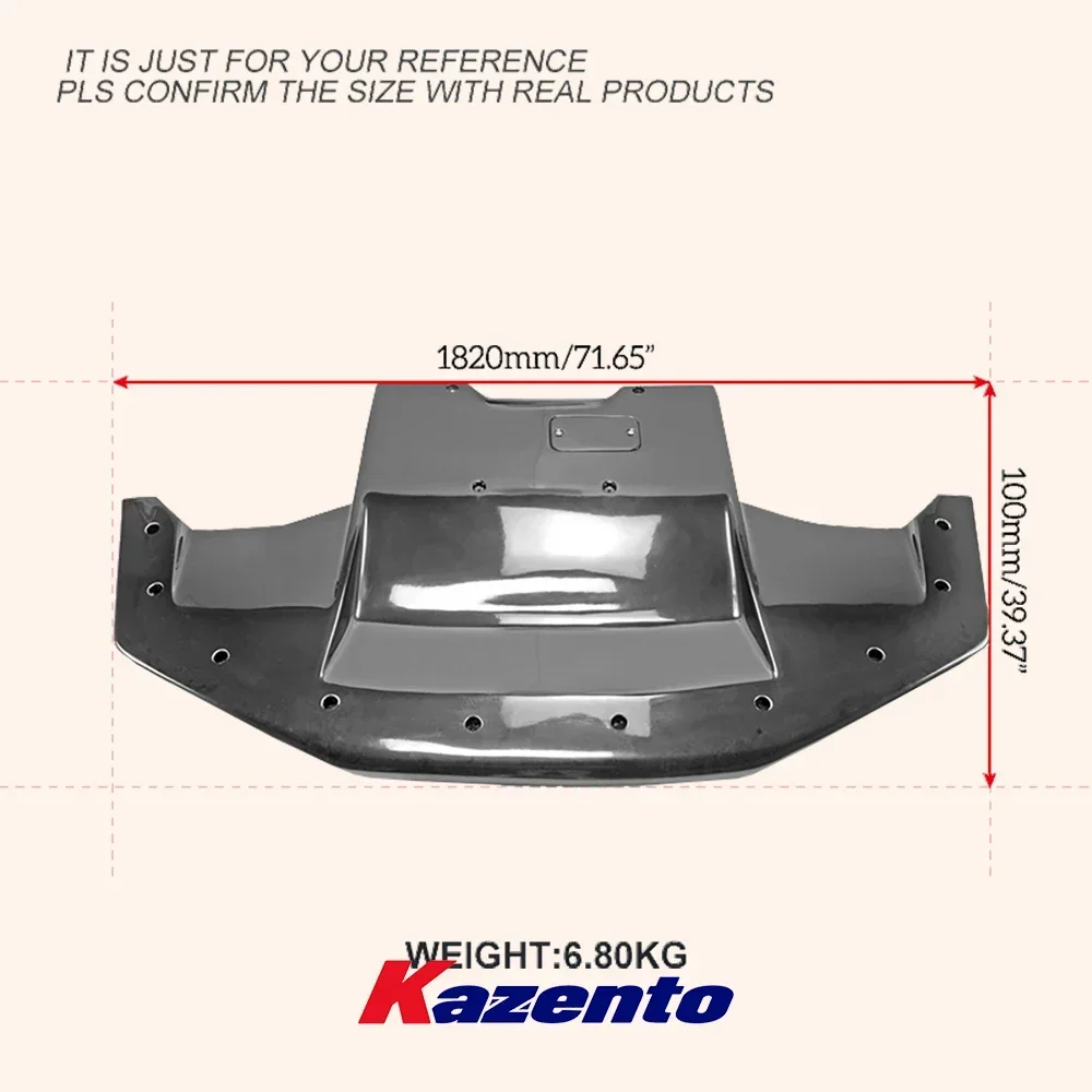 Для Nissan Skyline 98-02 R34 GTR TOPS стиль стекловолокна неокрашенная передняя нижняя губа