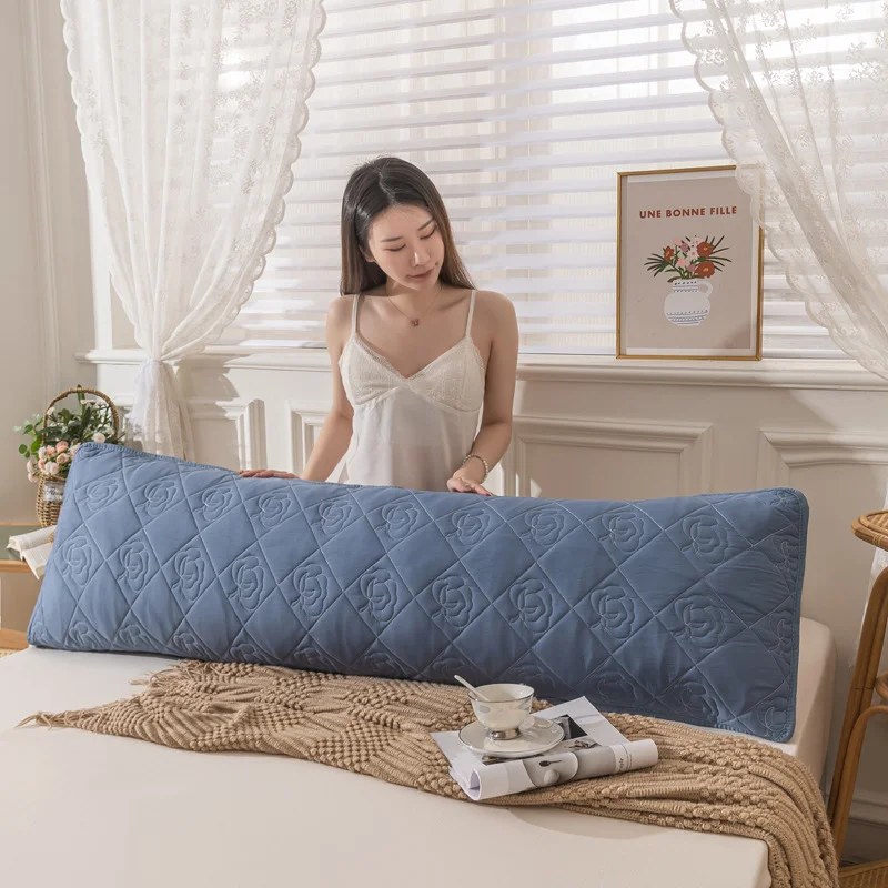 

Long Pillow Cover For Bed Winter Spring Autumn Soft Body PillowCase 120/150/180cm Thicken Quilted Pillow Cases Home Decor
