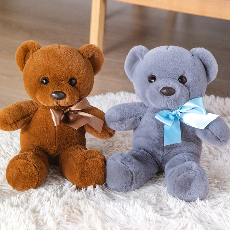 Lovely Ribbon Bear Plush Doll Soft Cartoon Animal Stuffed Toy Cute Pillows Teddy Toys Baby Comfort Dolls Girl Gift |