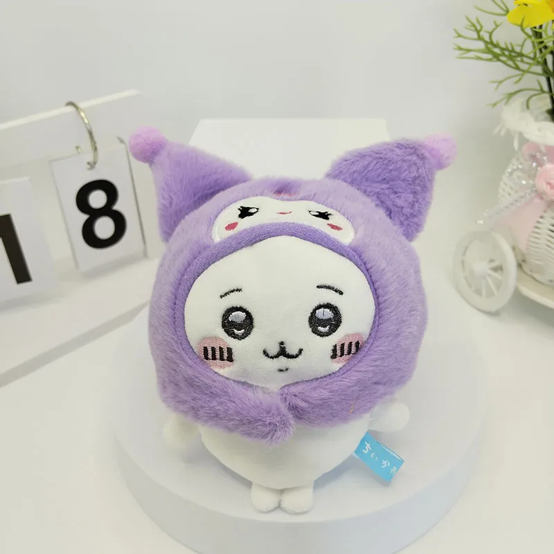 Новый плюшевый кулон Chiikawa кукла-переодевание брелок Sanrio кукла Тайяки головной