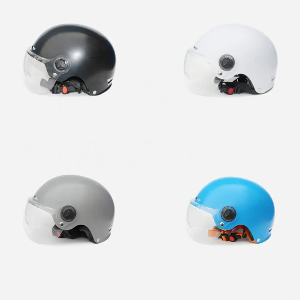 

Bicycle Helmet Delicate Retractable Visor Motorcycle Helmet Sweat-absorb Shock Resistance Scooters Helmet