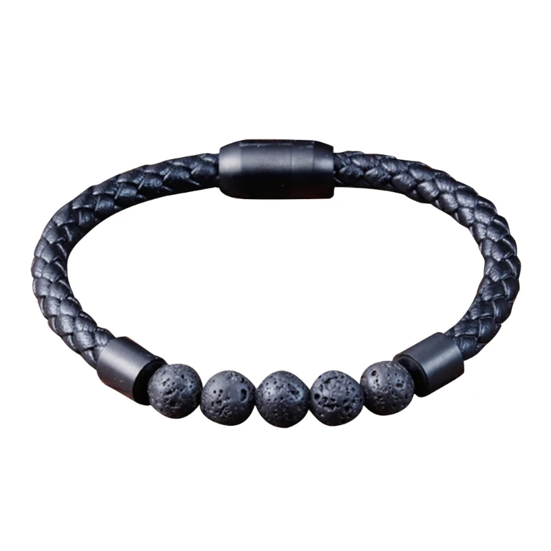 

Magnetic Bead Bracelets Beaded Bracelets Braided Leather Bracelets
