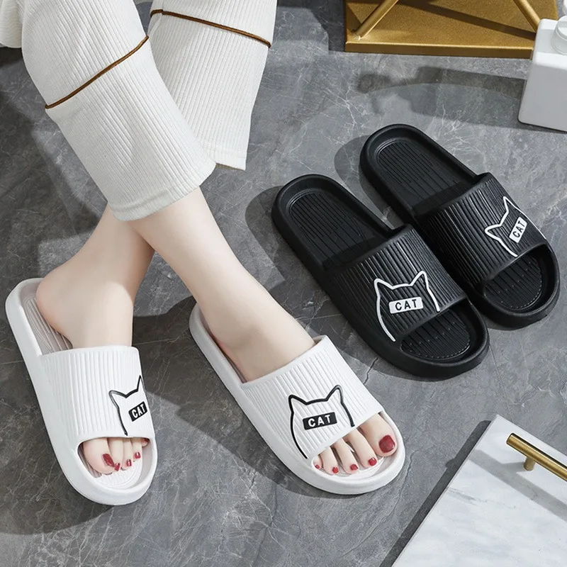 Men Slippers Non-Slip Flip Flops Sandals Plus Size Soft Sole Eva Indoor Slides Home Slippersthick Platform Bathroom Slippers images - 6