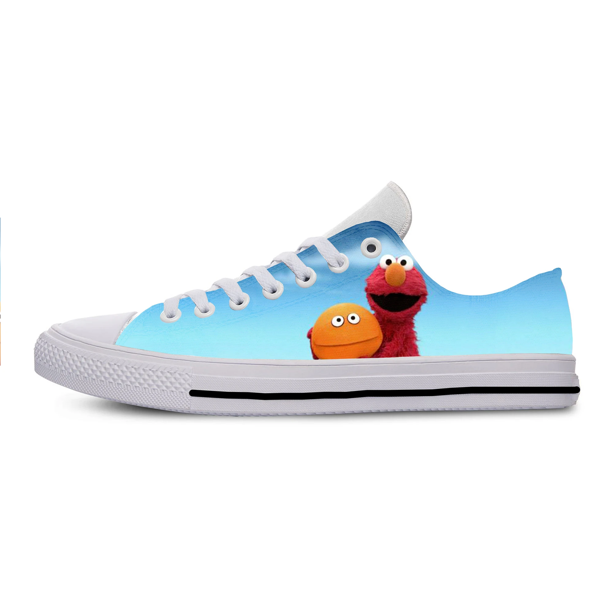 

Hot Cool Summer Sneakers Casual Shoes Cartoon Cute Funny Men Women Sesame Street Elmo Cookie Monster Low Top Classic Board Shoes