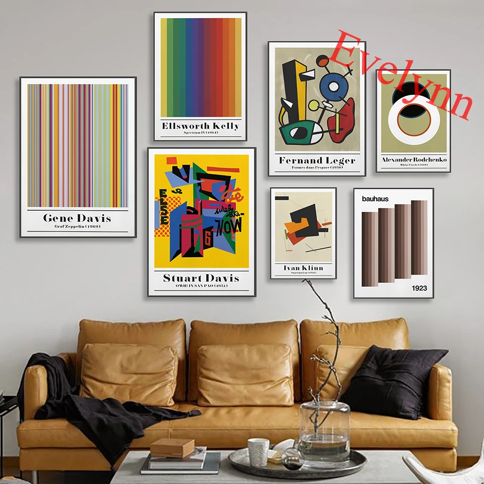 

Ad Reinhardt Ellsworth Kelly Spectrum Bauhaus Carlos Merida El NáHuatl 1964 Canvas Poster Home Decor Prints Wall Art Painting