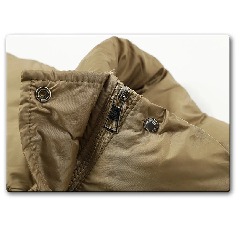 Winter Warm Puffer Down Coats Women Casual Letters Pattern Long Sleeve Stand Collar Long Jackets Outerwear Parkas