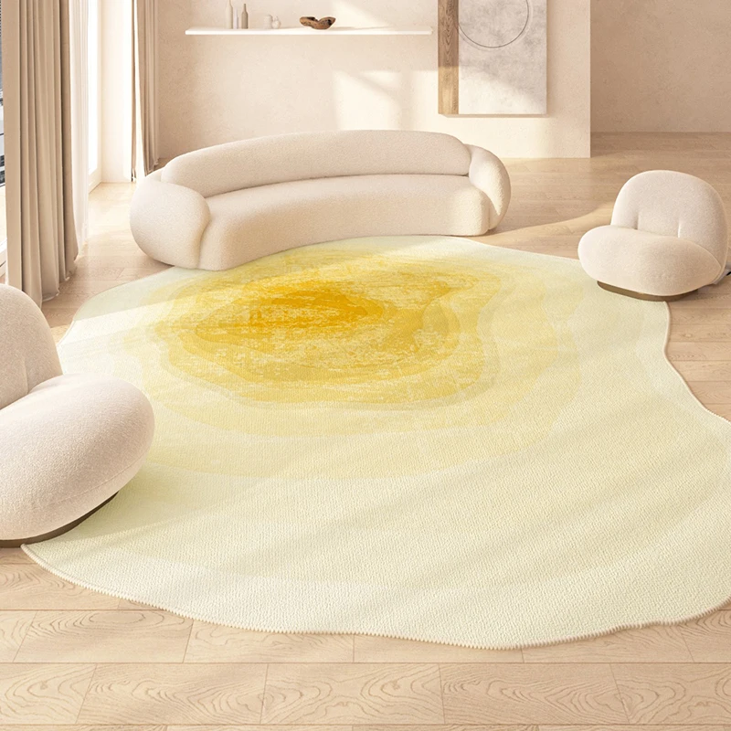 

Асимметричный градиентный большой ковер для гостиной, Современный домашний декор, эстетичный удобный ковер для спальни, кофейный столик, 탄탄자 자