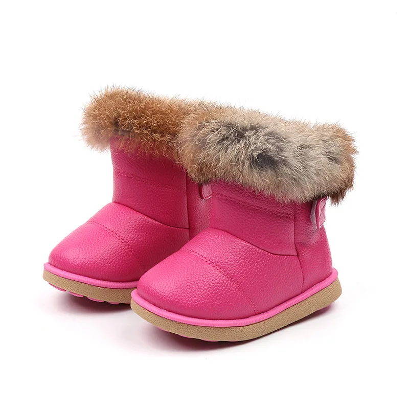JGSHOWKITO หญิงรองเท้าแฟชั่น Snow Boots เด็กเด็กรองเท้าสำหรับเด็กวัยหัดเดินเด็กวัยหัดเดินผ้าฝ้ายอุ่น ...
