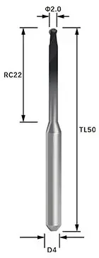 Фрезерные боры для резки воска Roland Cad Cam, боры из ПММА, резак постоянного/DLC для Roland DWX 50/51D/52