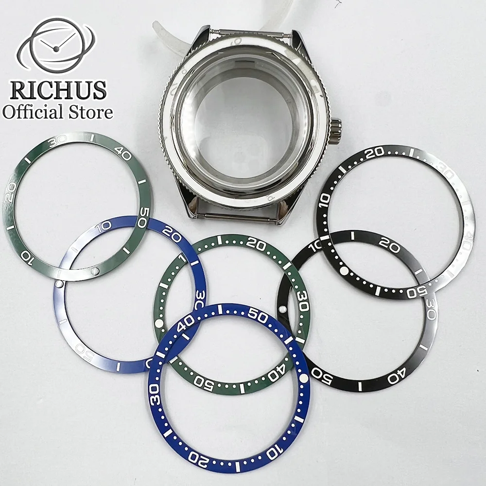 42 мм чехол для часов с твердым сапфировым стеклом подходит NH35 NH36 ETA2824 PT5000 Seagull ST2130