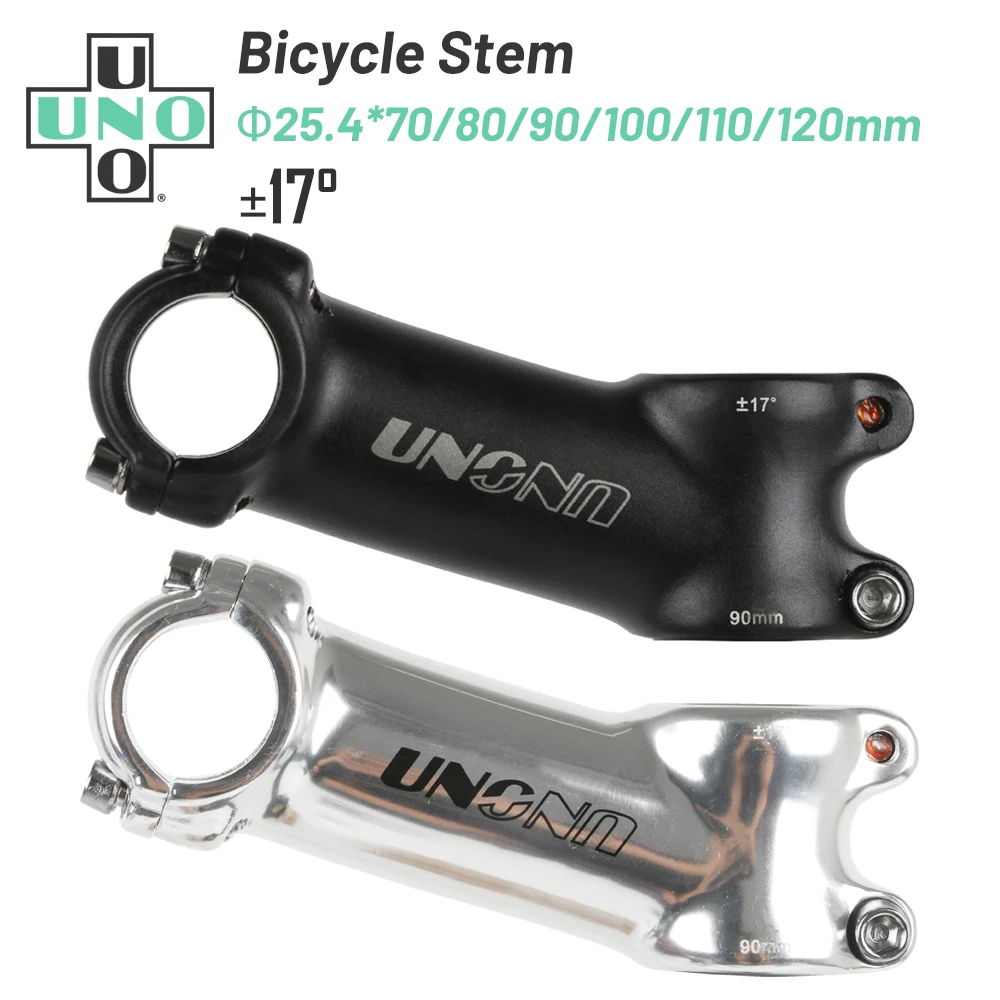 UNO Ultralight 17 Degree Bike Stem 25.4mm 70-120mm Bicycle H