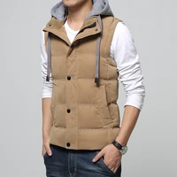 men vest autumn and winter clothes version hooded thickened vest casual coat express through cross border wholesale