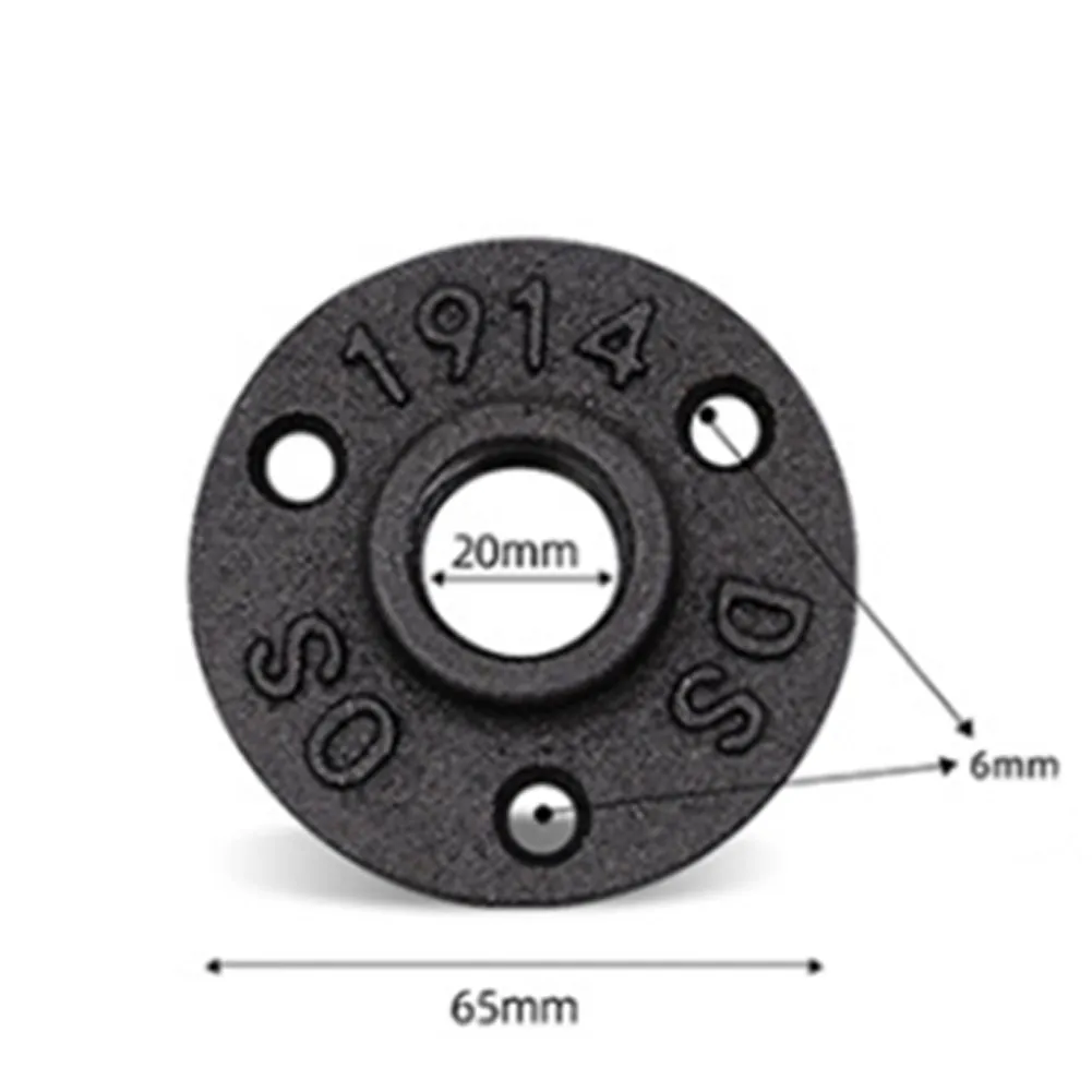 

High Quality Practical Universal Brand New Durable Flange Iron Black Floor Tools Wall Mounted 1/2 3/4 Anti-rust