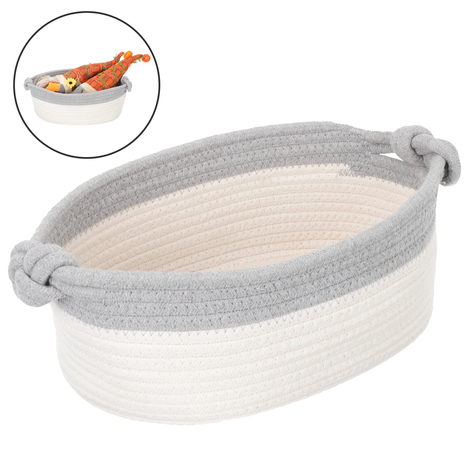 

Sundries Container Cotton Basket Decorative Baskets Woven Storage Toys Organizer Kids