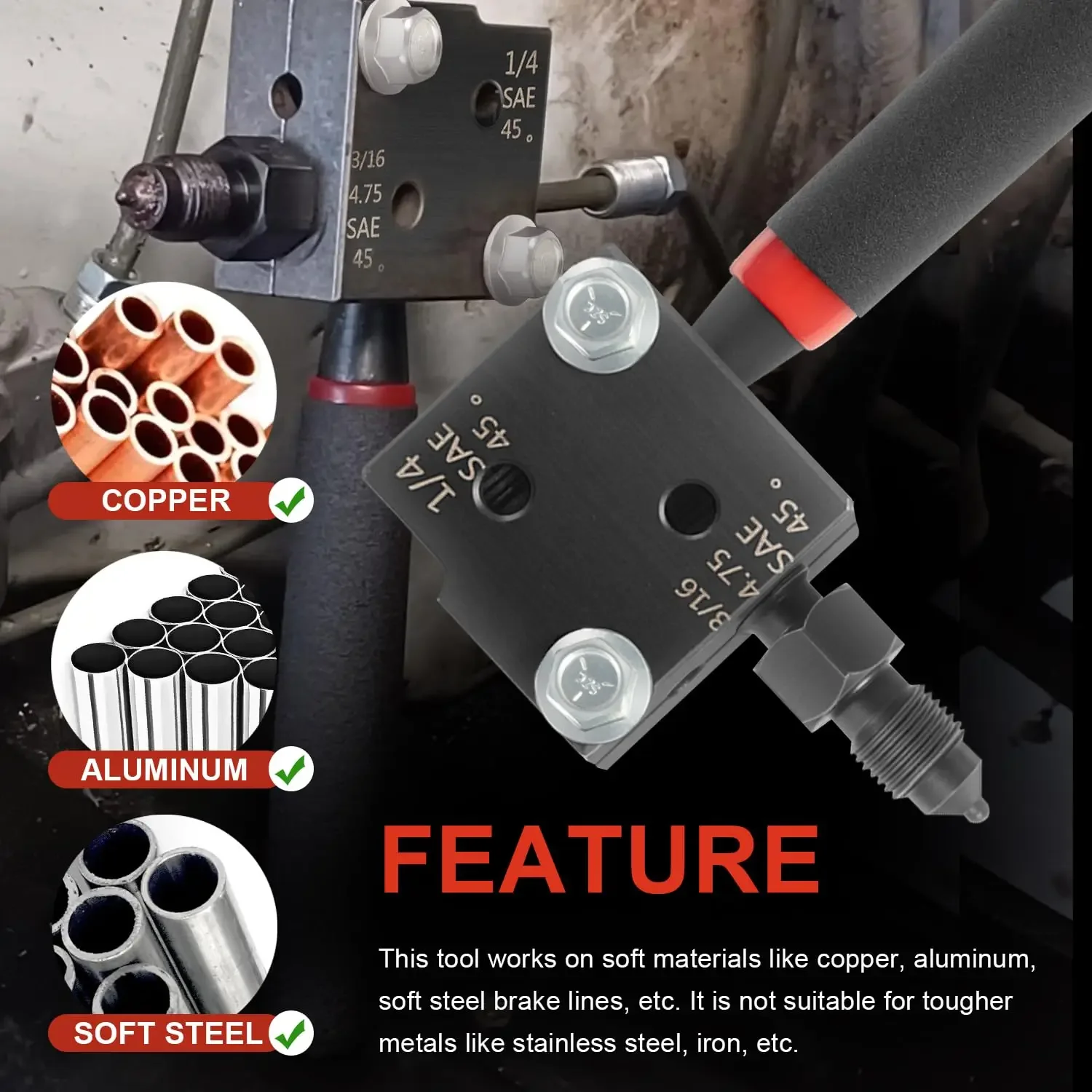 Развальцовочный инструмент 33260 для создания одинарных или двойных расширителей