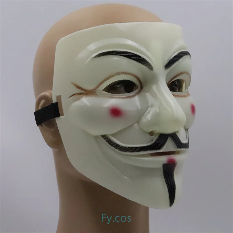Смешное искусственное лицо для косплея Мужской Костюм Аниме убивать анонимный