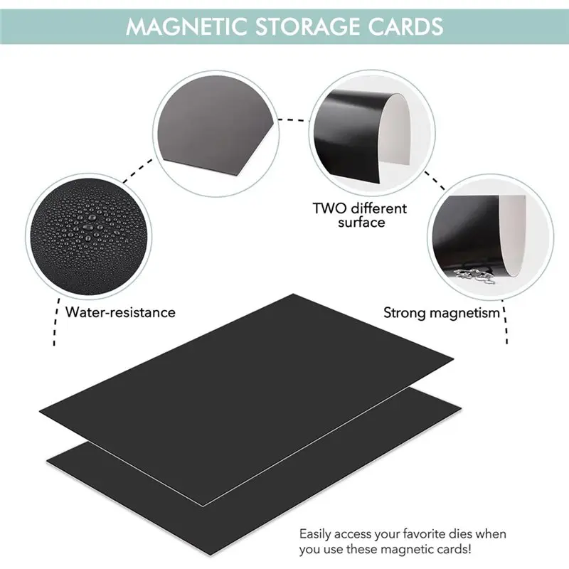Фото Магнитные карманы CYCLI-Magnet Sheets, 60 шт., для хранения штампов и матриц, магнитные карманы для хранения штампов и матриц №2