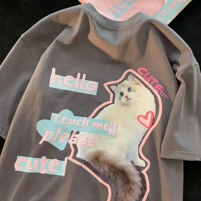 

Футболка женская из натурального хлопка, с коротким рукавом, 100% хлопок