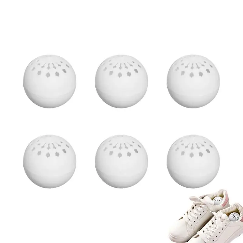 

6 PCS Odor Balls For Shoes Sneakers Freshener Smell Ball Long Lasting Fragrance Solid Odor Deodorizer For Wardrobe Bags Locker