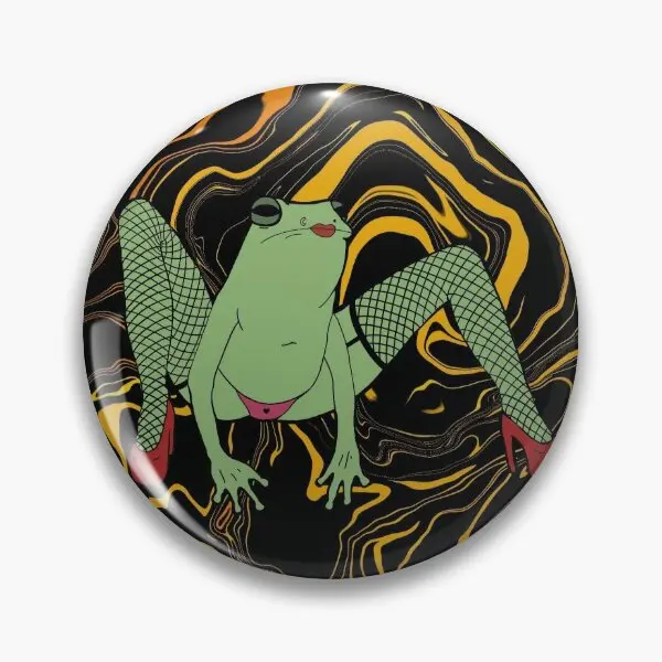 

Frog Soft Button Pin Creative Jewelry Gift Hat Badge Cartoon Collar Decor Funny Women Lover Metal Lapel Pin Brooch Fashion Cute