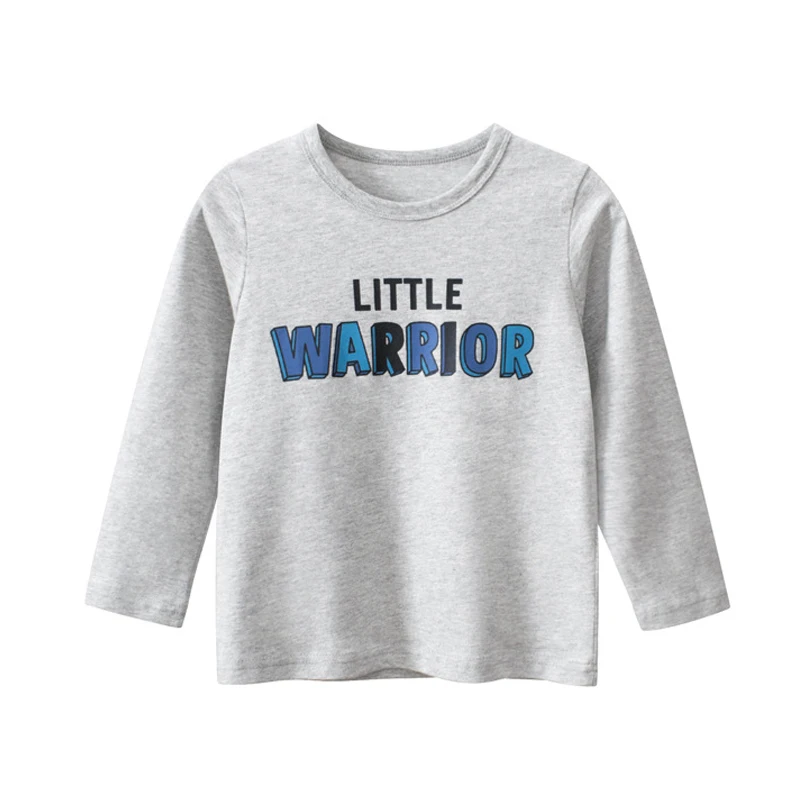 

T Shirt Child Boy Clothing Long Sleeve Casual Tees Spring Summer Cotton Soft Tops For Baby Toddlers