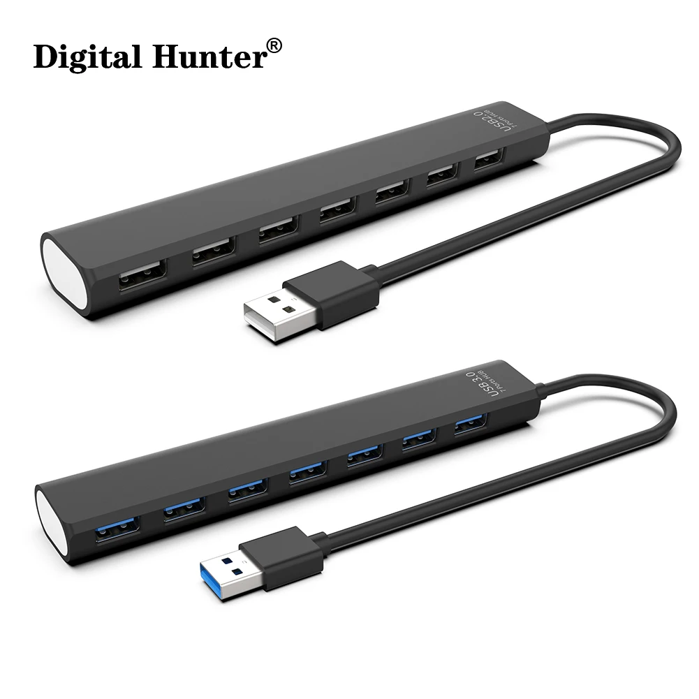 

NEW USB 2.0/3.0 HUB Dock Adapter Multi USB Splitter 5Gbps 7 Ports USB Expander Port Multiple Expander 2.0 USB3 Hub with Switch