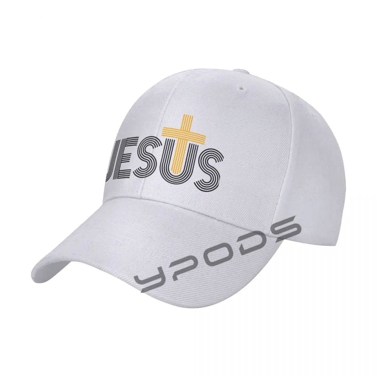

Jesus Christian Cross Men's Classic Baseball Cap Adjustable Buckle Closure Dad Hat Sports Cap