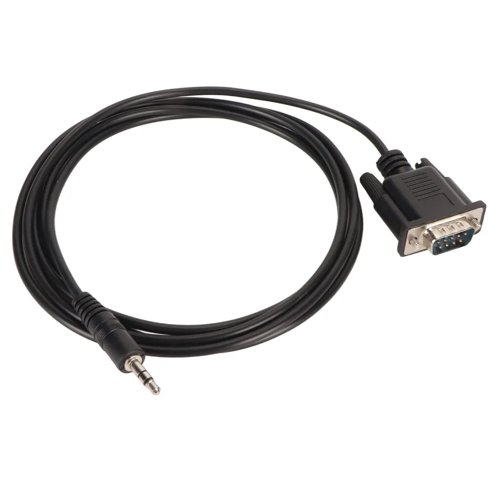 Фото 9-контактный разъем DB9 (папа) на разъем DC3.5mm (папа), кабель Plug and Play, износостойкий, для преобразования RS232 в 1/8 дюйма, 1.8м / 5.9 футов №3