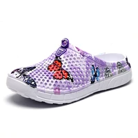 summer womens slippers slip 0n clogs shoes quick dry beach swimming water shoes creative butterfly sandals
