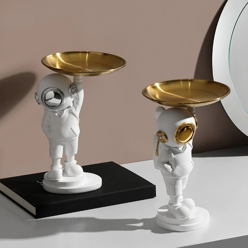 Акция! Статуэтка астронавта из смолы для дайвинга поднос статуэтка хранения