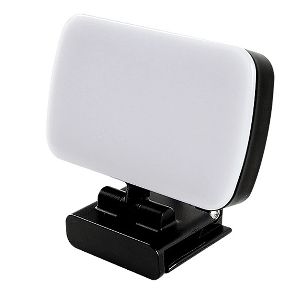

6500K Portable LED Video Light Square Laptop Computer Webcam Light Zoom Call Lighting with Clip for Live Streaming