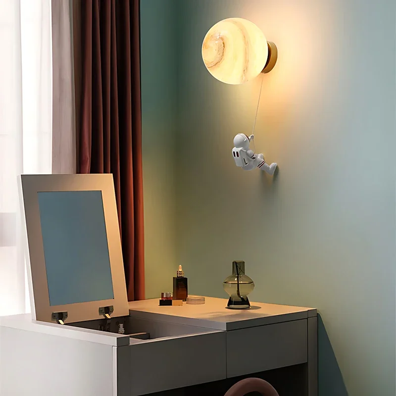 Астронавт искусственная настенная лампа современный креативный с 3D печатью