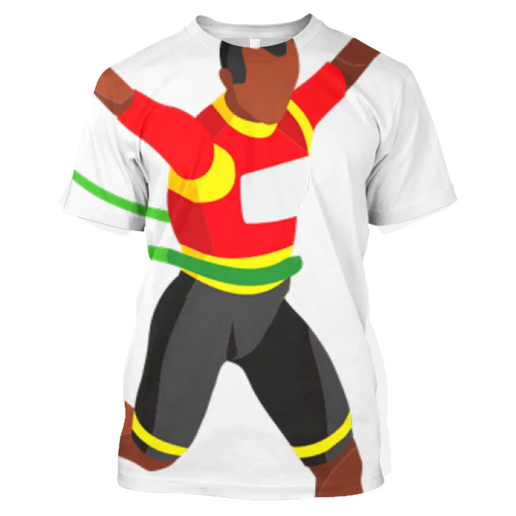 

Jumeast Running 3D Graphic T Shirts Oversized Printed Sweats Gym Clothing Joggers Men T Shirt Quackity Athlete Sportswear Man