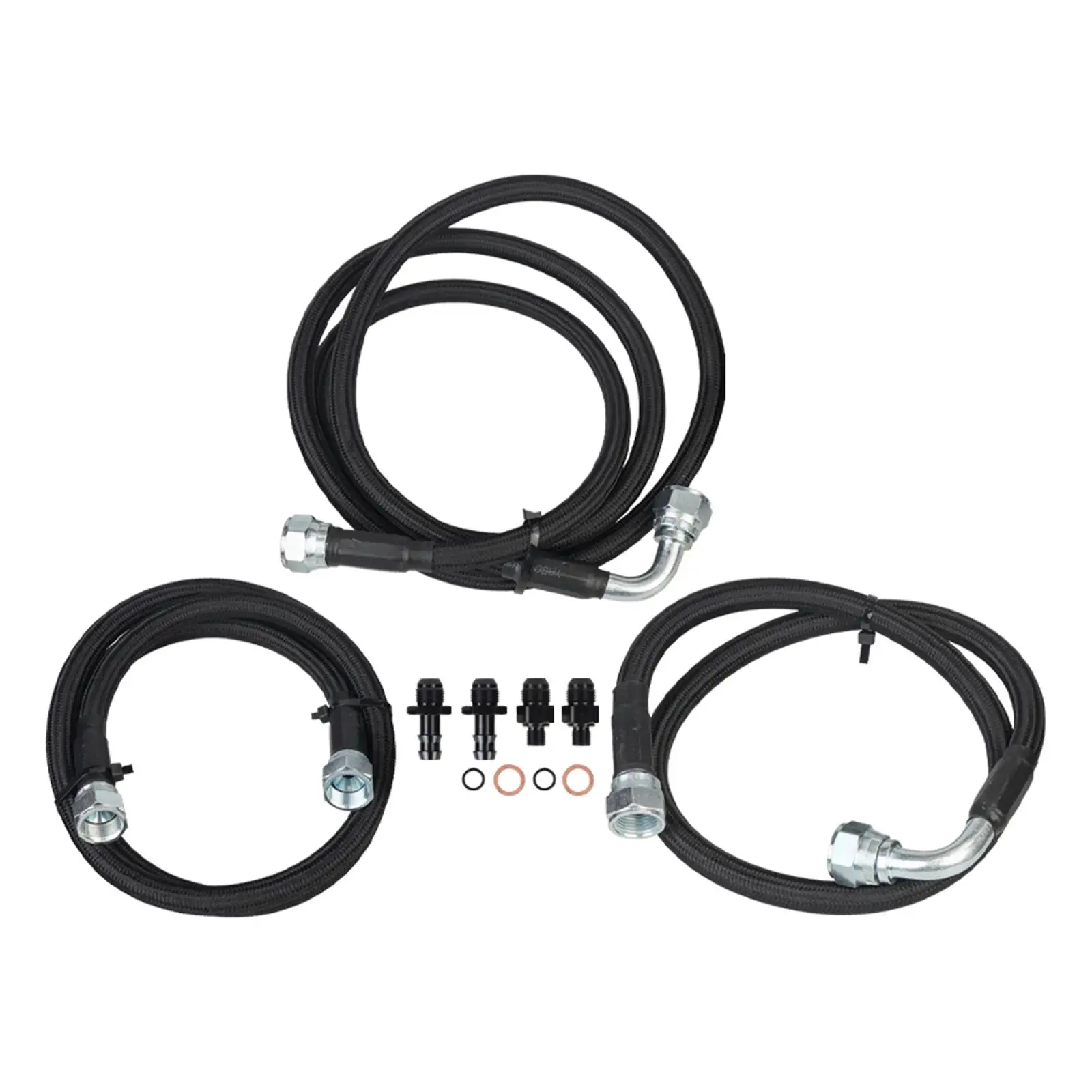 Hoses Lines Kit Replaces Transmission Cooler Hose Fittings Auto Parts For Dodge Ram 2500 3500 5.9l 48re