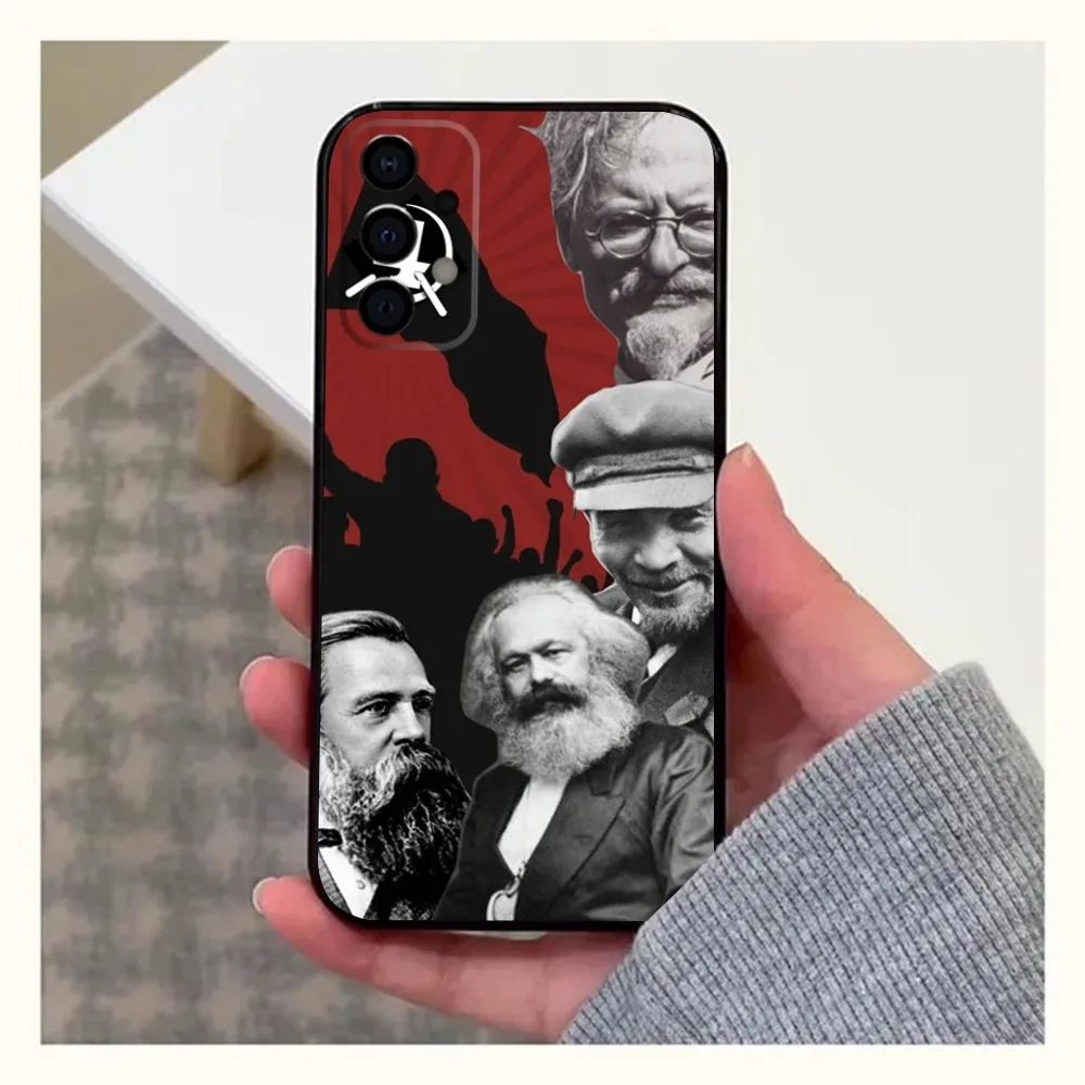 Чехол для телефона Stalin Marx Lenin Samsung Galaxy A20 A21s A22 A31 A32 A52 A53 A72 73 A80 A91 Мягкий черный чехол