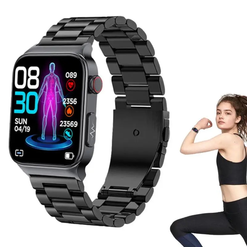 

Blood Sugar Monitor Watch Waterproof Blood Glucose Monitoring Smartwatch Fitness Trackers Calorie Step Counter Non-invasive