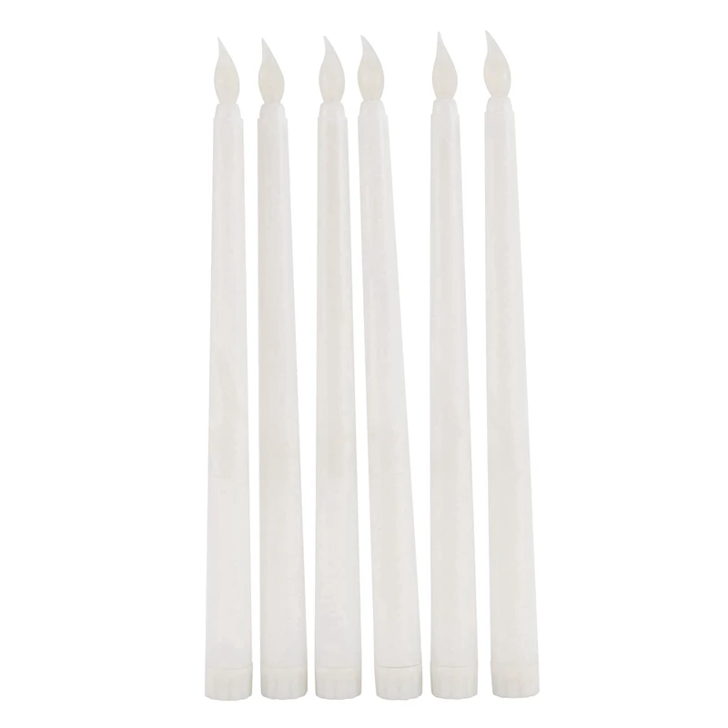 

24Pcs LED Taper Candle For Dinner, Flickering Flameless Tapered Battery Operated Table Settings Weddings Birthday