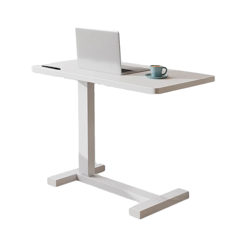 Регулируемый надкровать из массива дерева складной стол для ноутбука с колесами