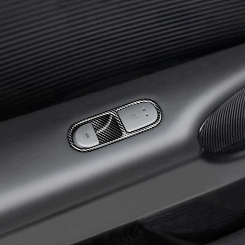 Углеродное волокно задний ряд оконное стекло подъемный переключатель кнопки